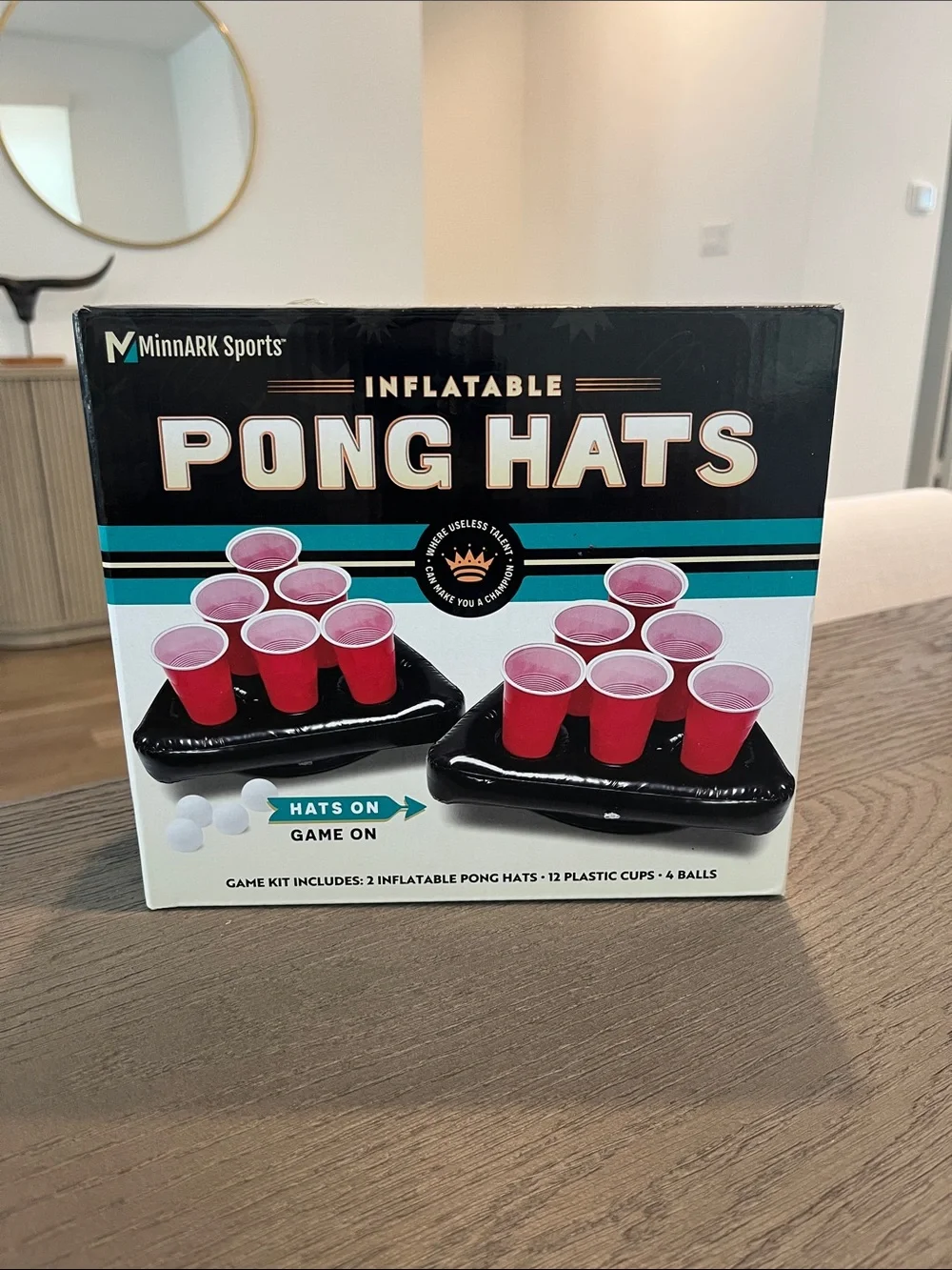 Inflatable Pong Hats Party Set